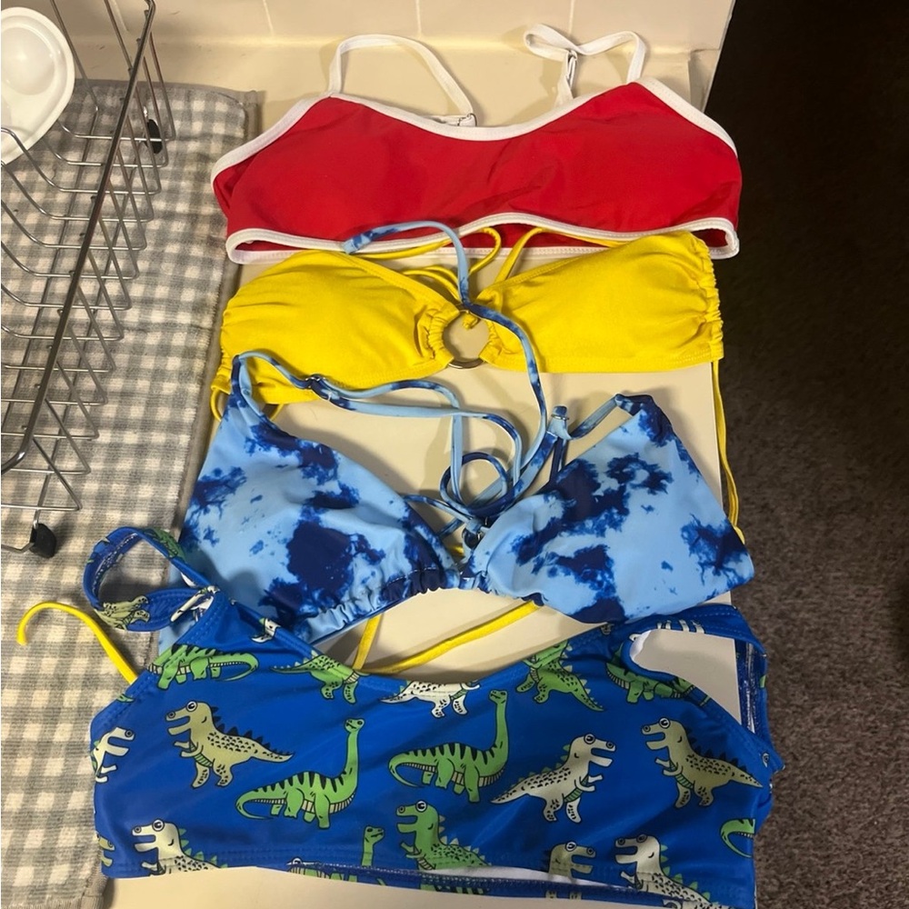 Colorful Bikini Tops Set